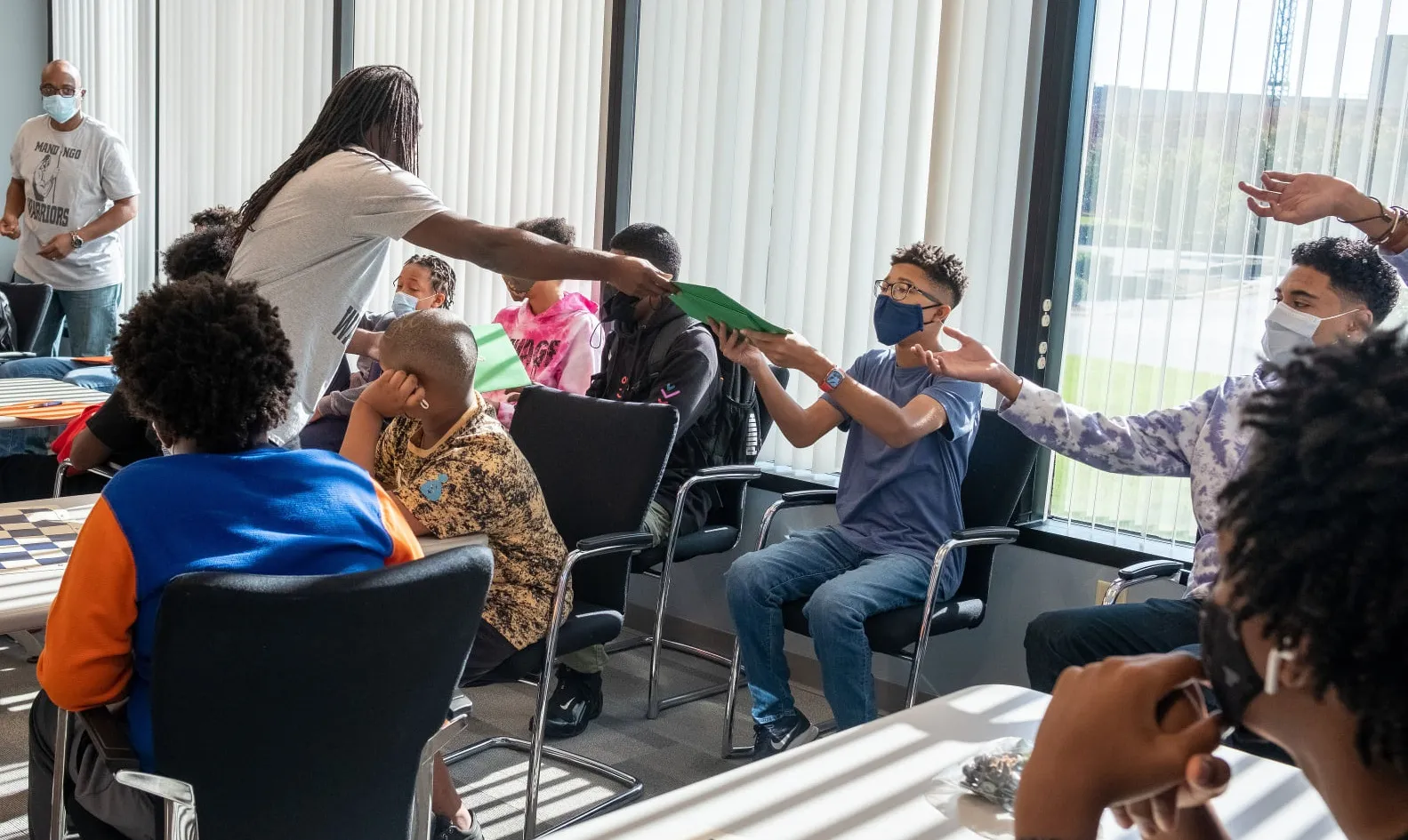 picture of boys and adult mentor 