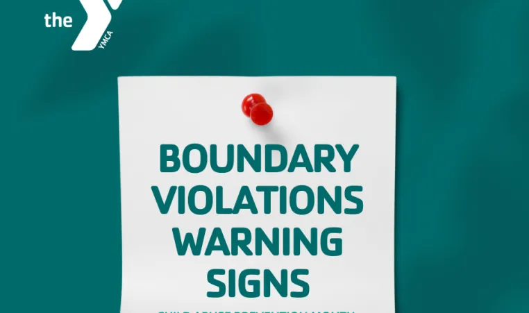 graphic about boundaries and warnings signs for child abuse prevention