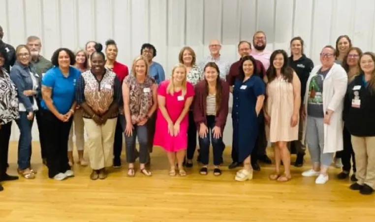 group of people at Resilience film screening in Harnett County, NC