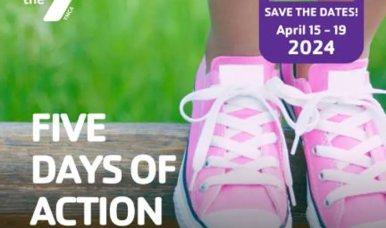 image of children's shoes with a note about the Five Days of Action to Know, See and Respond