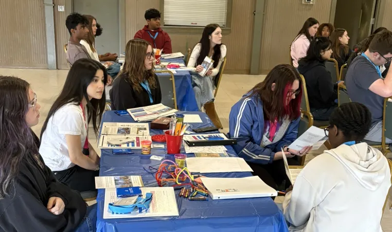 teens gathered to talk about mental health