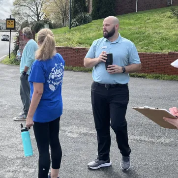 people conducting walk audit in Gaston County