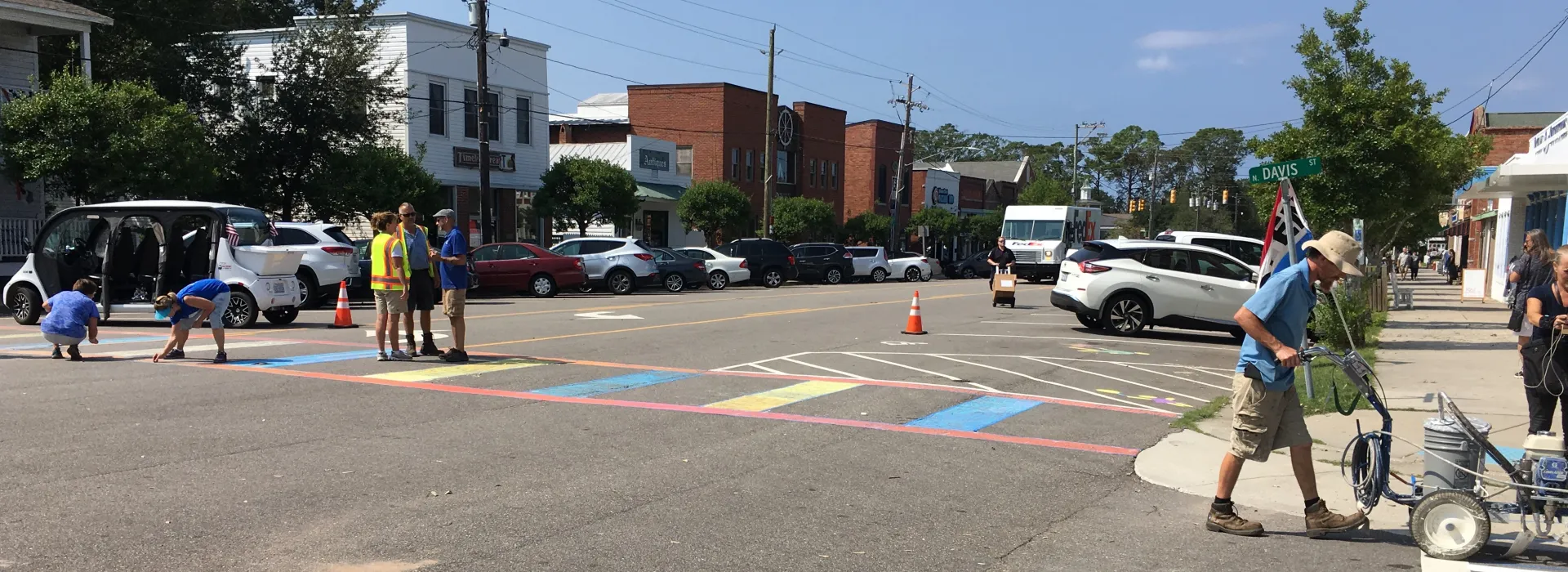 tractical urbanism to demonstrate pedestrian safety needs