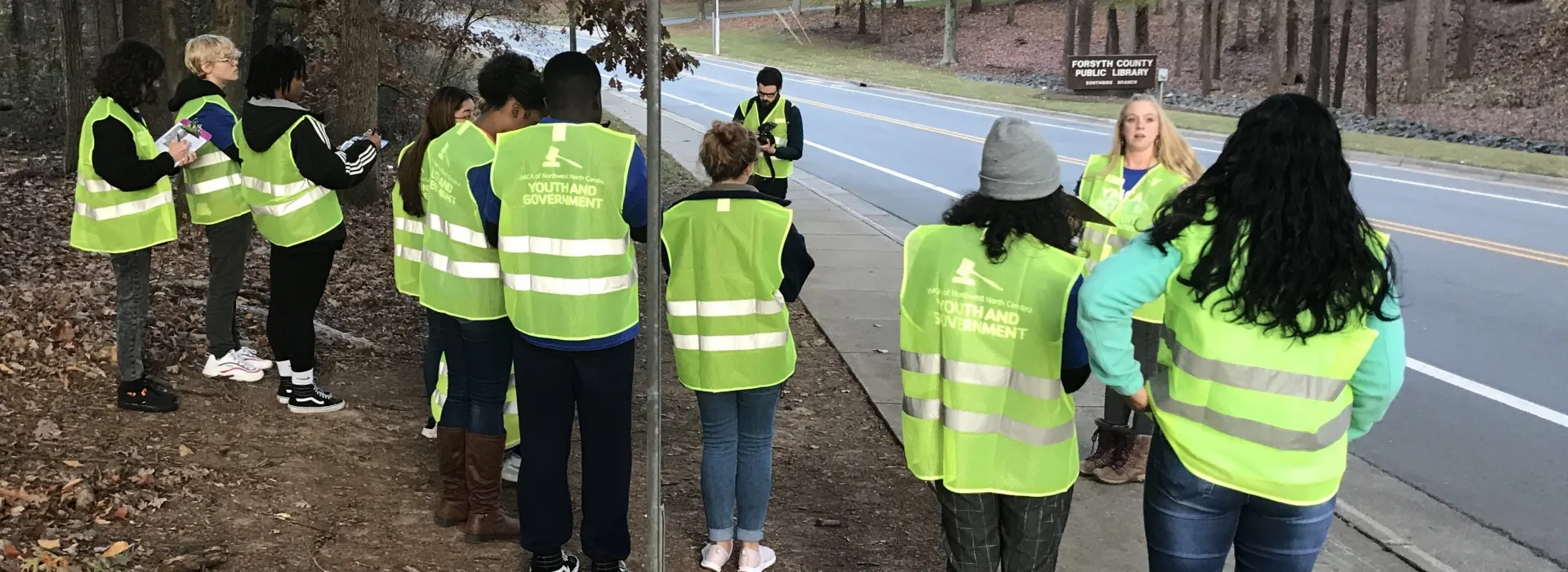 walk audit in Winston Salem to assess safety for pedestrians